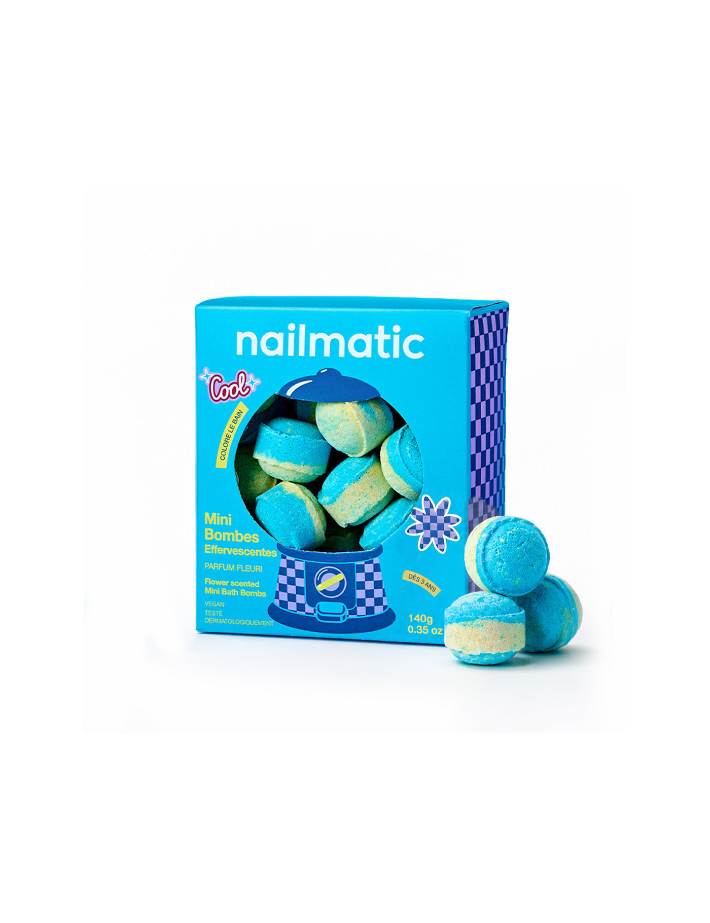 Mini kule do kąpieli Flower Power 14 szt. Nailmatic