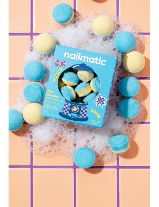 Mini kule do kąpieli Flower Power 14 szt. Nailmatic