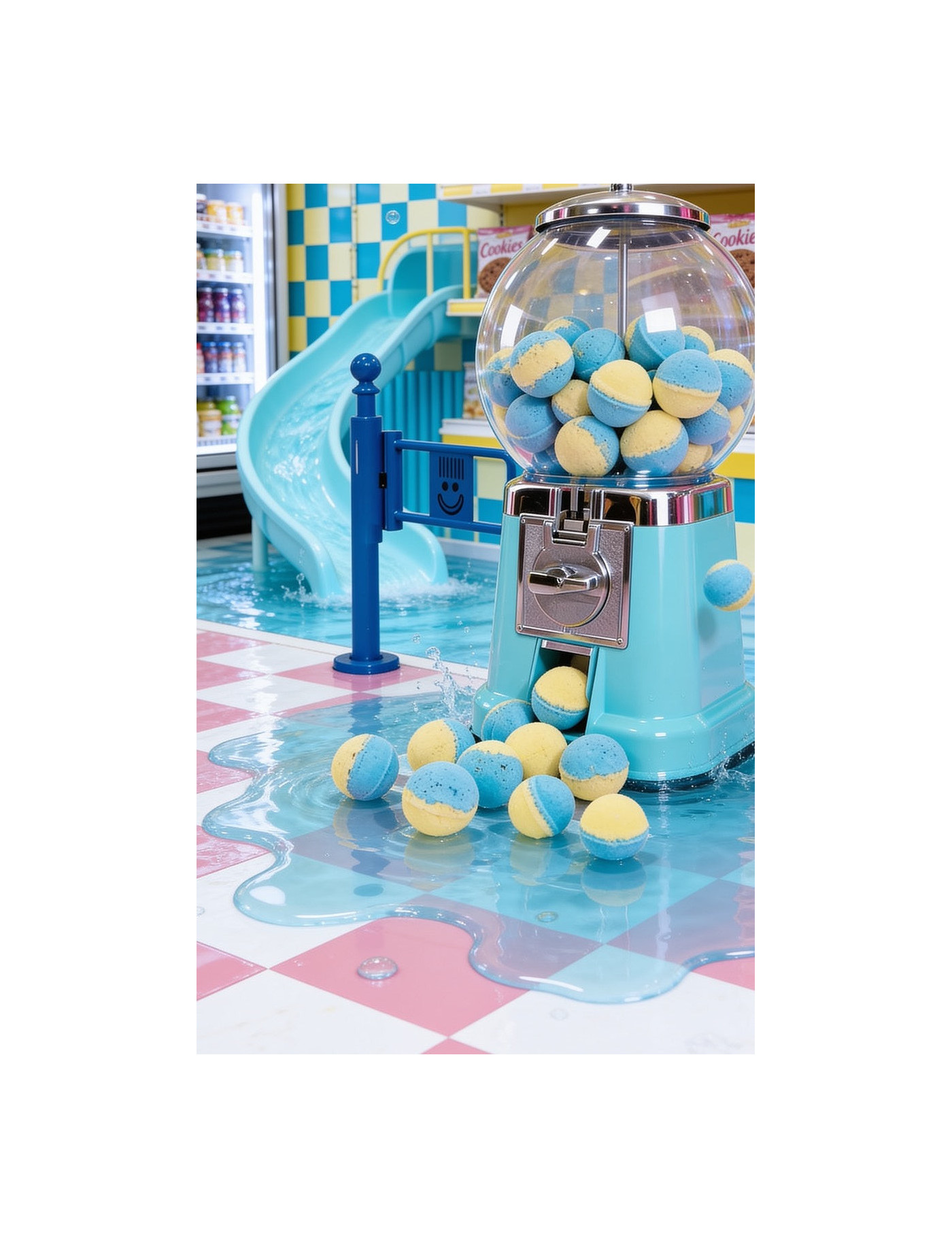 Mini kule do kąpieli Flower Power 14 szt. Nailmatic