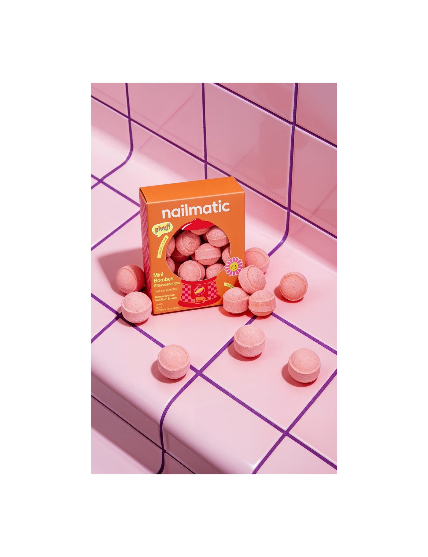 Mini kule do kąpieli Sweet Mango 14 szt. Nailmatic