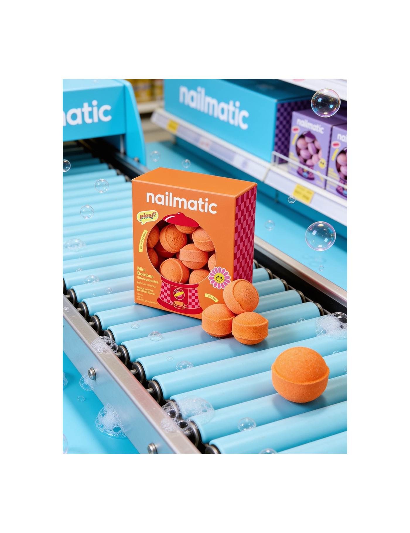 Mini kule do kąpieli Sweet Mango 14 szt. Nailmatic