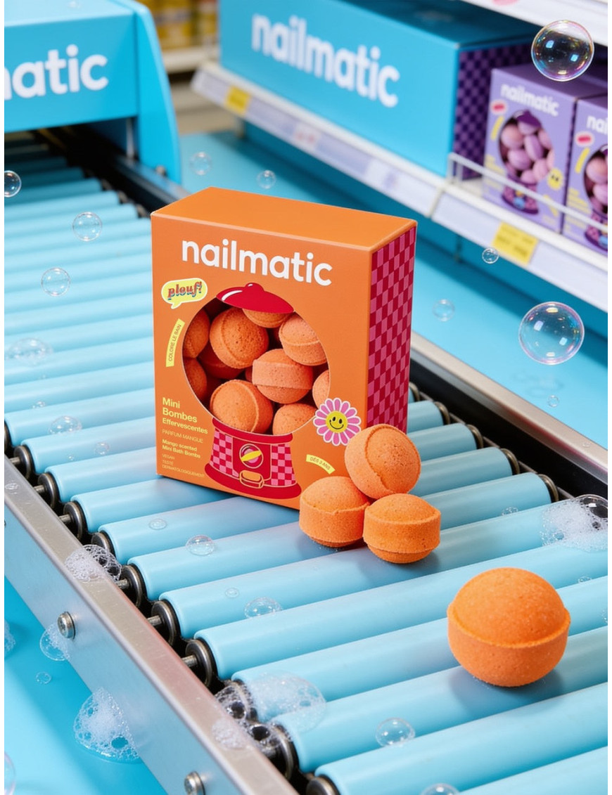 Mini kule do kąpieli Sweet Mango 14 szt. Nailmatic