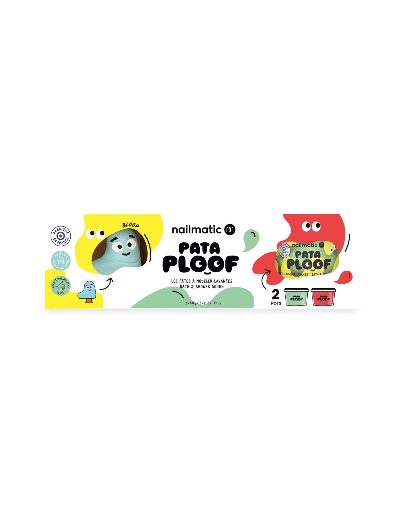 Myjąca ciastolina Pataploof + foremka Bloop Nailmatic