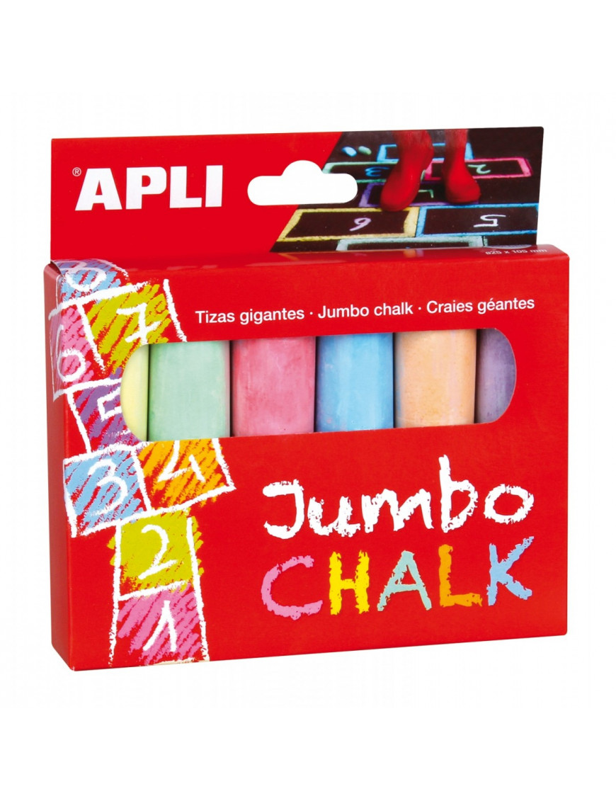 Apli Kids, Kredy Jumbo - 6 kolorów