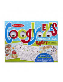 Melissa & Doug, duża kolorowanka, Goofy Animals - Googly Eyes
