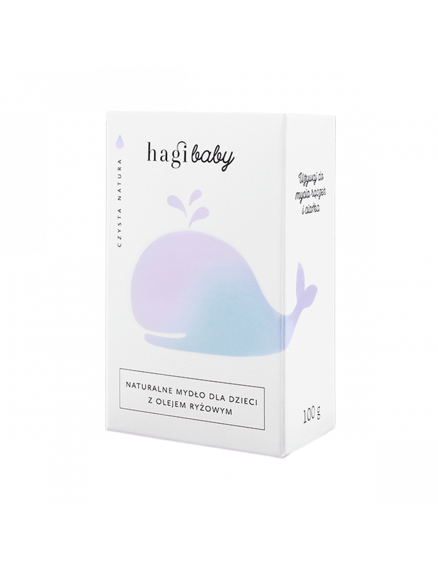 Hagi Baby, Naturalne mydło dla dzieci z olejem ryżowym