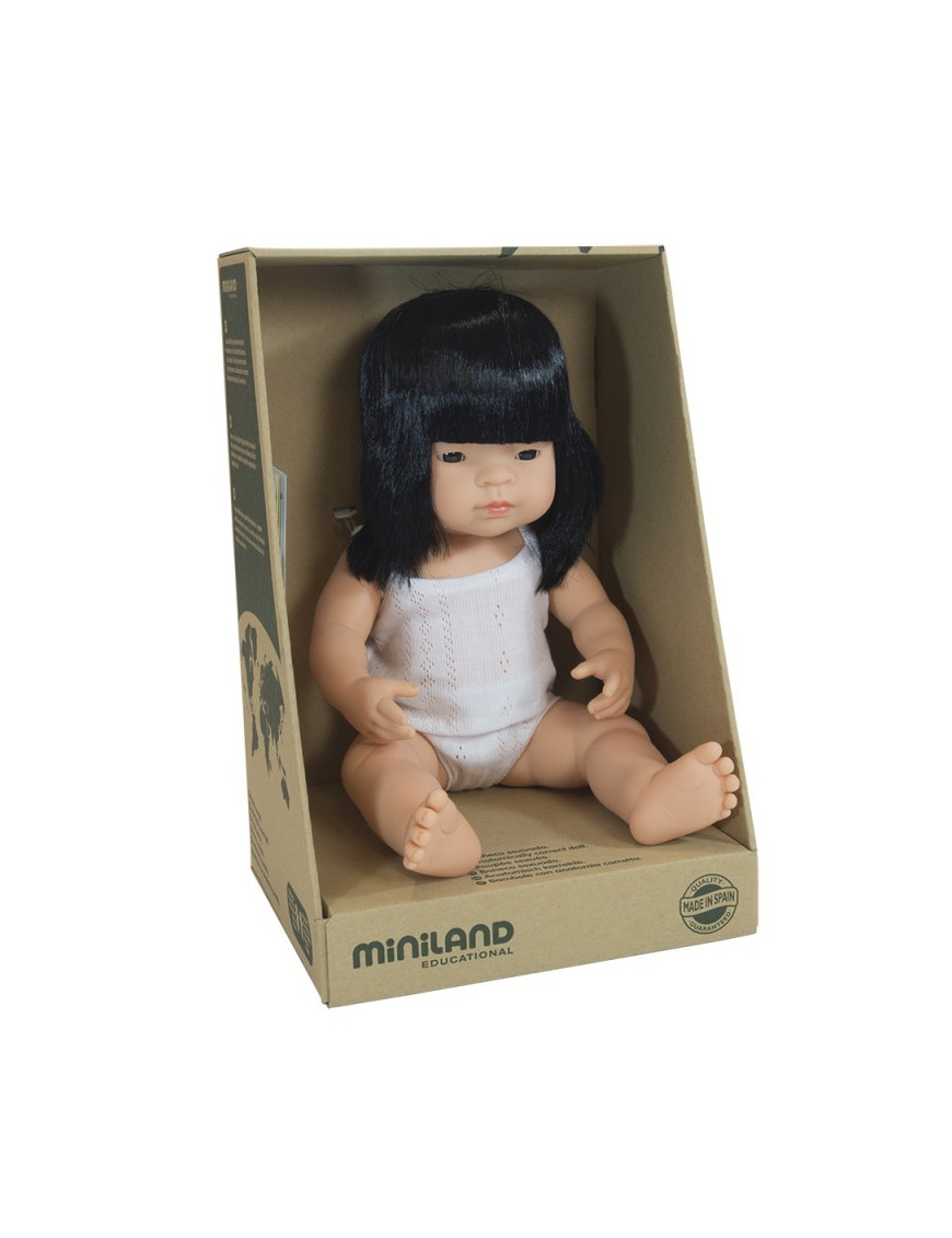 Miniland, Lalka dziewczynka Azjatka 38 cm