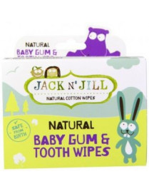 Jack N'Jill, Naturalne chusteczki do mycia dziąseł niemowląt, 25 szt.