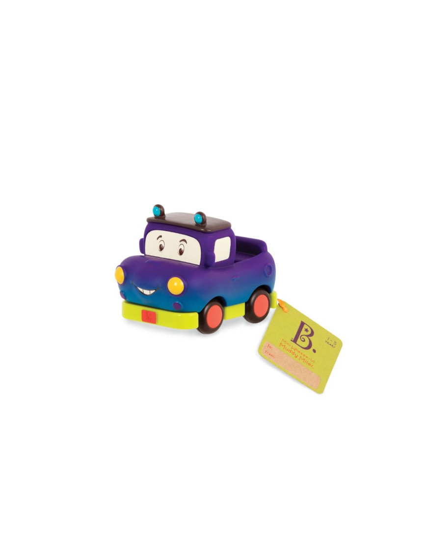 B. Toys, Mini Wheeee-ls! – mini autko z napędem, Fioletowy Pick Up