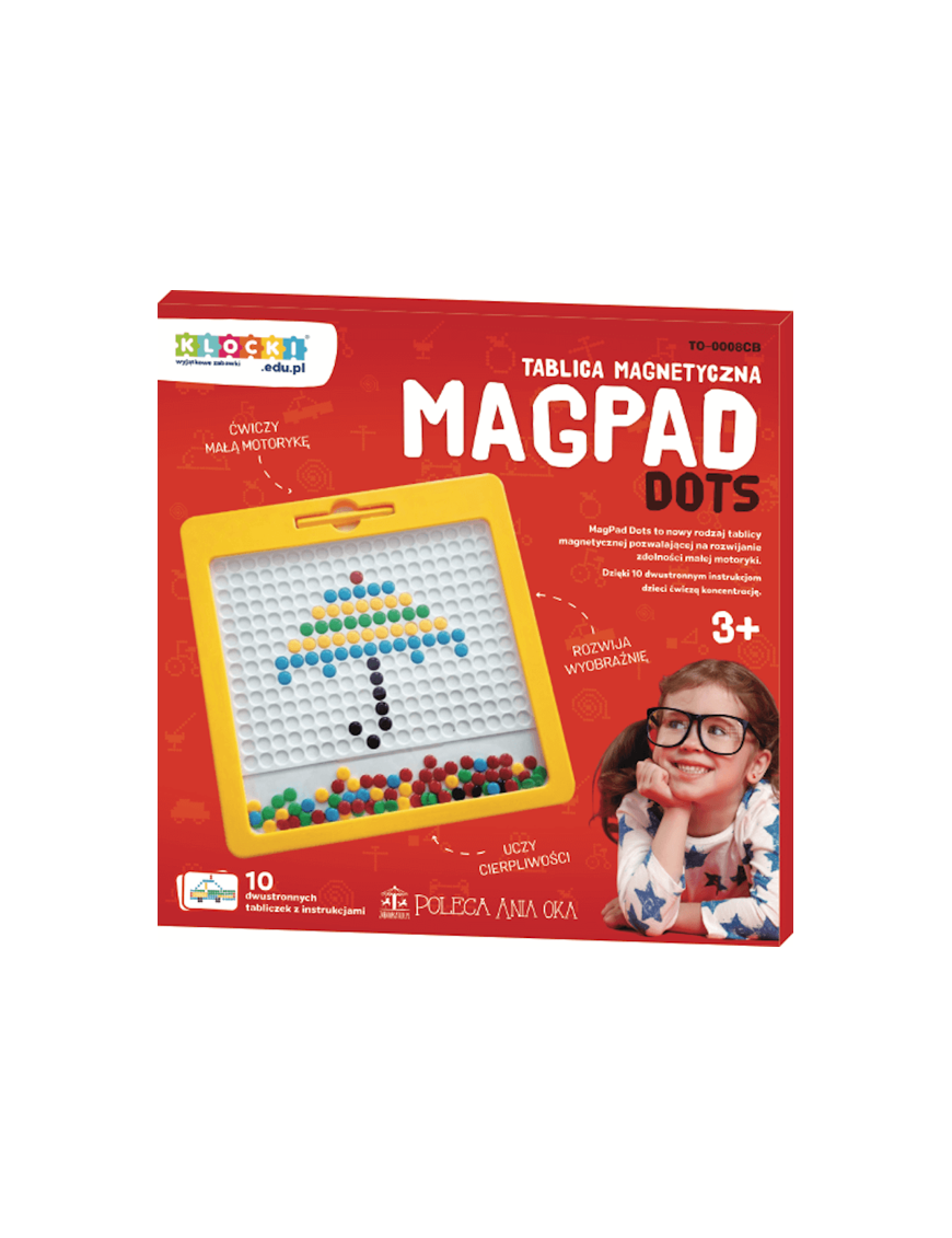 Tablica magnetyczna MagPad Dots Żółta
