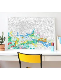 OMY, Kolorowanka 70x100 cm Dżungla