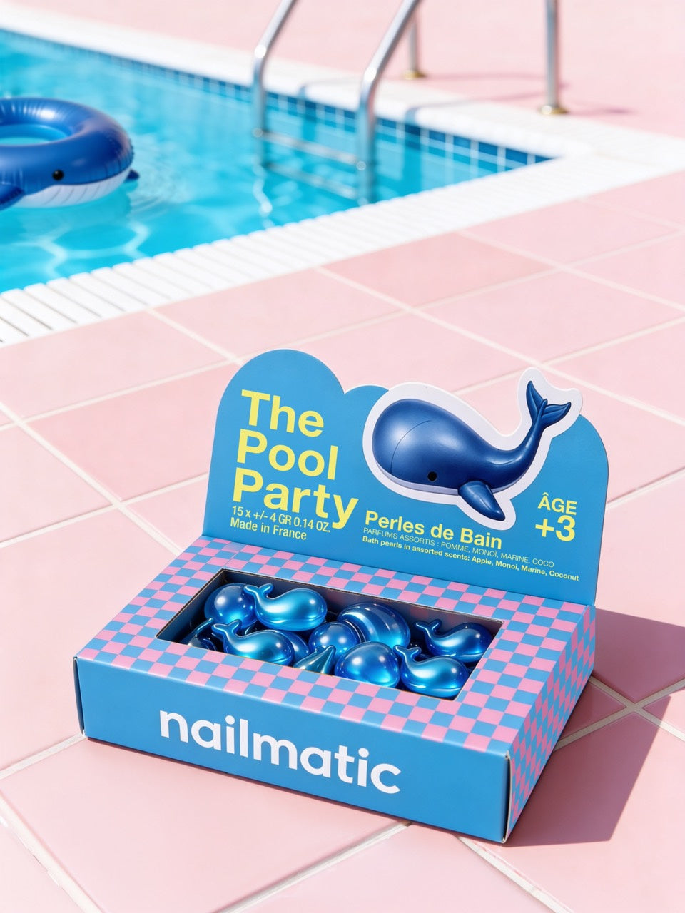 Nailmatic Perełki do kąpieli The Pool Party Anisplash – Morskie Zwierzątka, 15 szt.